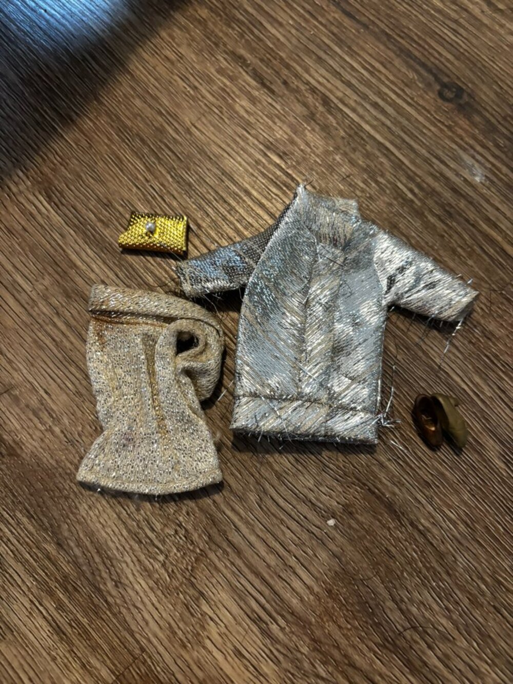 Topper Dawn doll clothes Montgomery Wards Gold and Silver